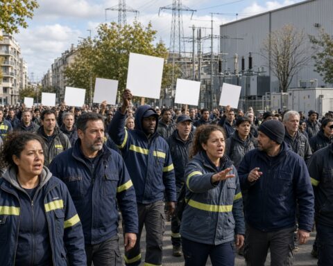 Franse energiebedrijven platgelegd door protest tegen schrappen werknemerstarief