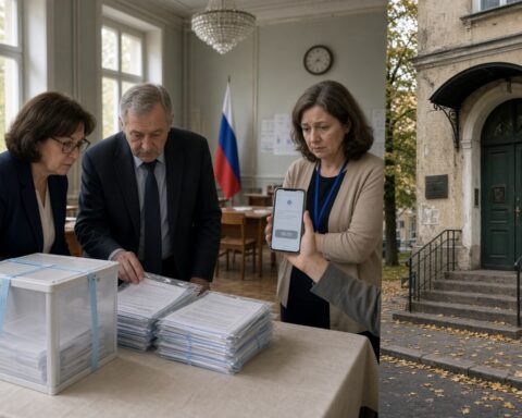 Russische verkiezingscommissieleden van Yabloko op stemdag naar militair kantoor ontboden