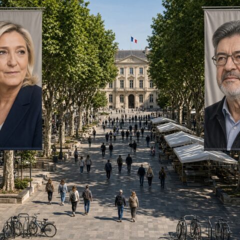 Opiniepeiling: Le Pen en Mélenchon maken kans op tweede ronde in Frankrijk