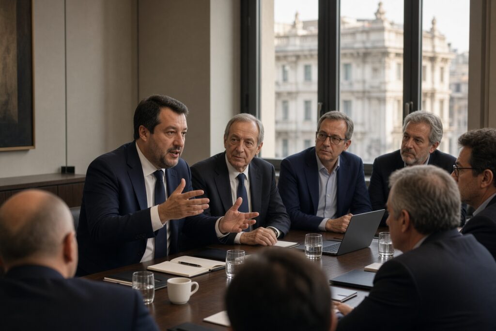 Salvini pleit voor herstel van economische banden tussen Italië en Rusland