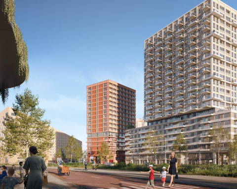 Bouw van Spaarnepoort in Haarlem gestart met 383 sociale en 241 middeldure huurwoningen