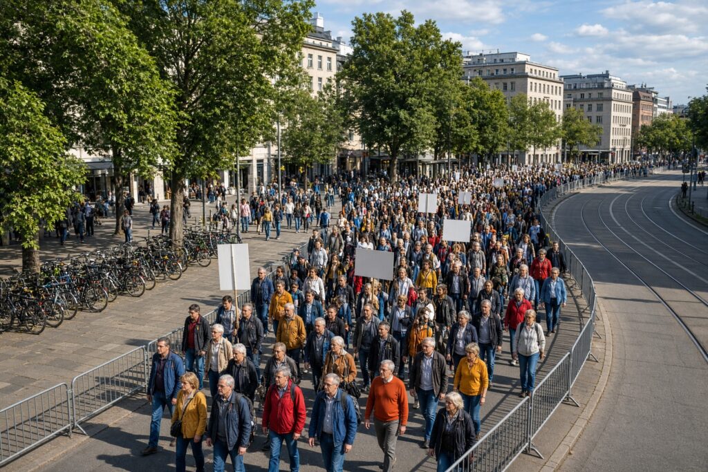 Protesten in Duitsland tegen geplande hervorming van het sociale stelsel