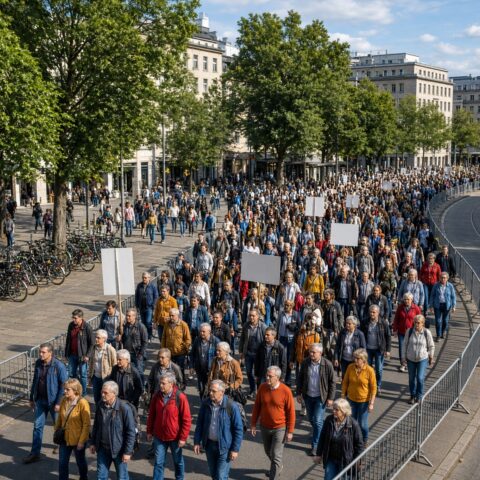 Protesten in Duitsland tegen geplande hervorming van het sociale stelsel