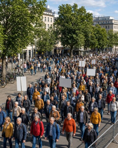 Protesten in Duitsland tegen geplande hervorming van het sociale stelsel