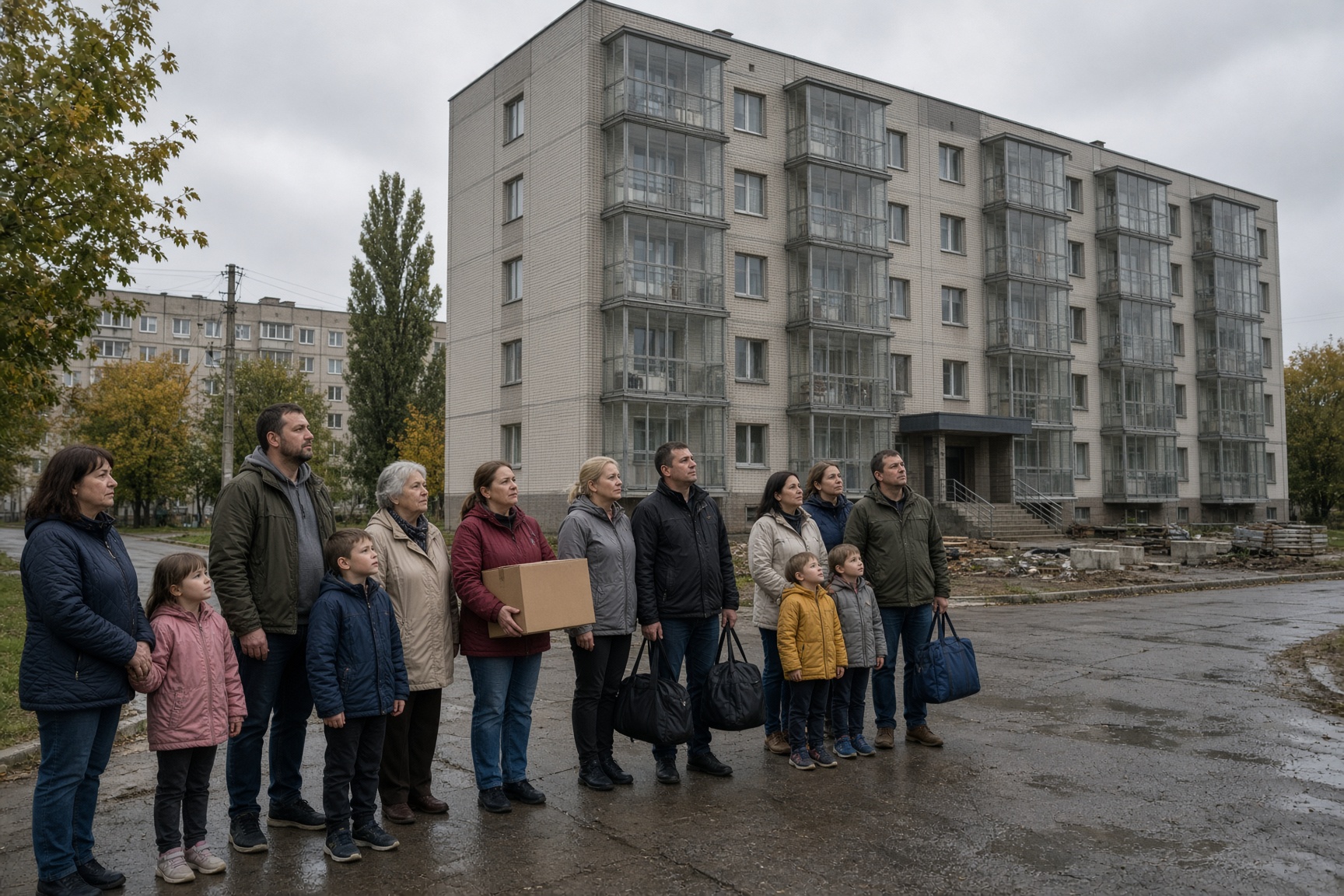 47 gezinnen in Mozyr verliezen beloofde woningen na wijziging naar huurwoningen