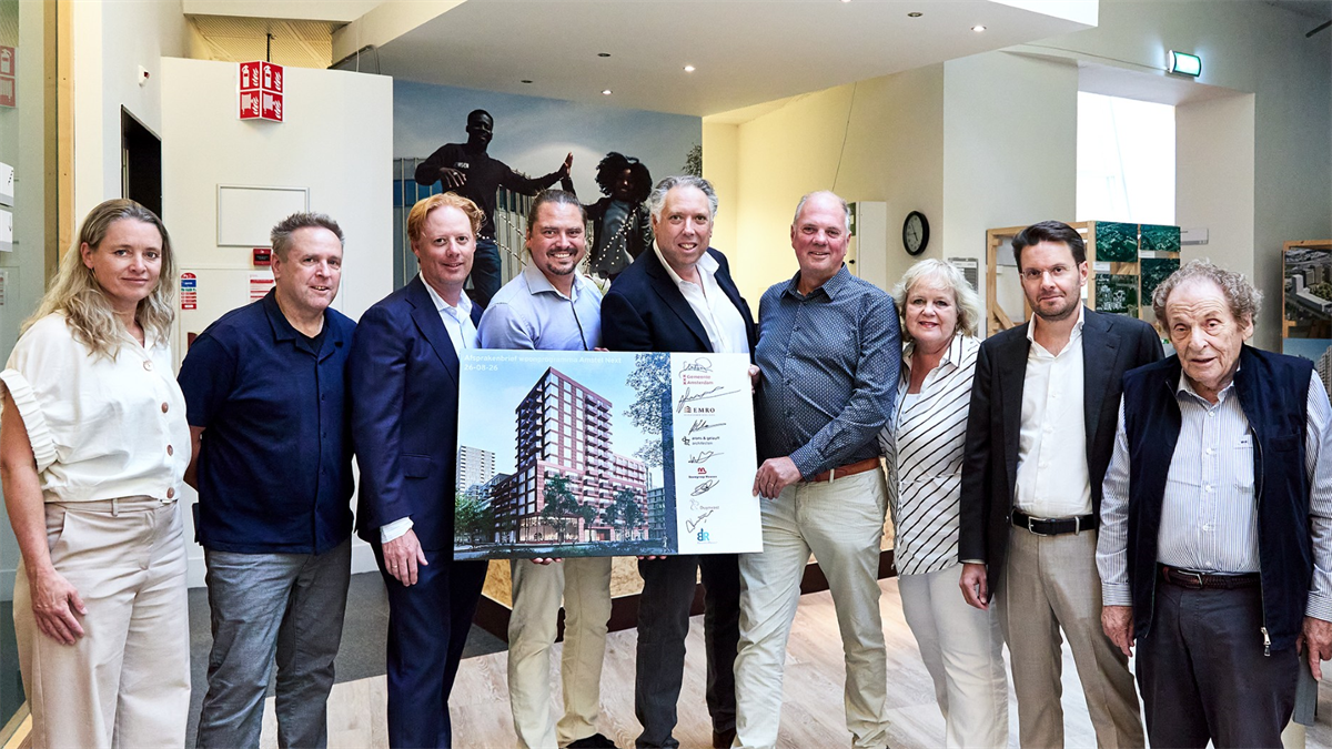 EMRO en gemeente Amsterdam transformeren kantorenplan naar 142 huurwoningen in Bullewijk
