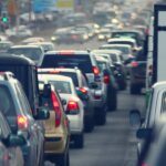 Files verkeersopstoppingen tijdens de spits op A20 in Rotterdam door rijstrookafsluiting
