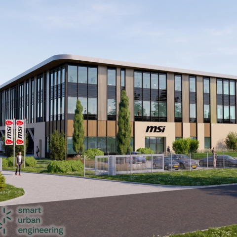 Heembouw bouwt modern bedrijfsgebouw voor techbedrijf MSI in Son en Breugel