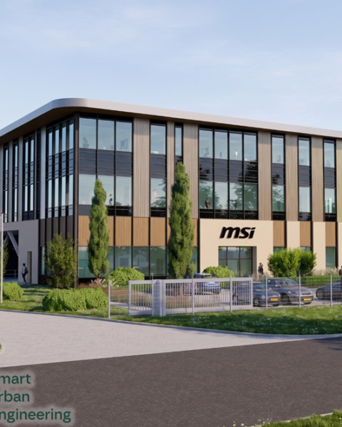Heembouw bouwt modern bedrijfsgebouw voor techbedrijf MSI in Son en Breugel