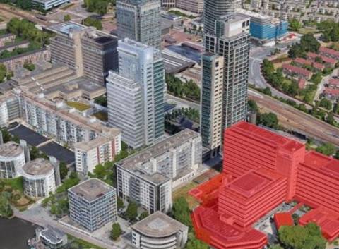Sloop van brutalistisch kantoorcomplex aan Spaklerweg in Amsterdam begint voor nieuwe ontwikkeling