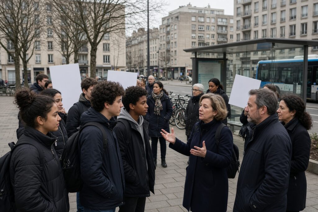 Franse schoolprotesten groeien uit tot strijd om het politieke verhaal
