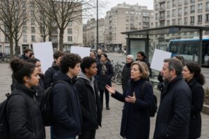 Franse schoolprotesten groeien uit tot strijd om het politieke verhaal