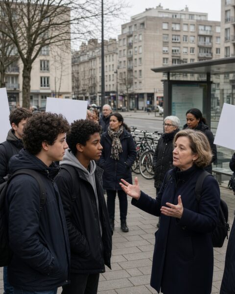 Franse schoolprotesten groeien uit tot strijd om het politieke verhaal
