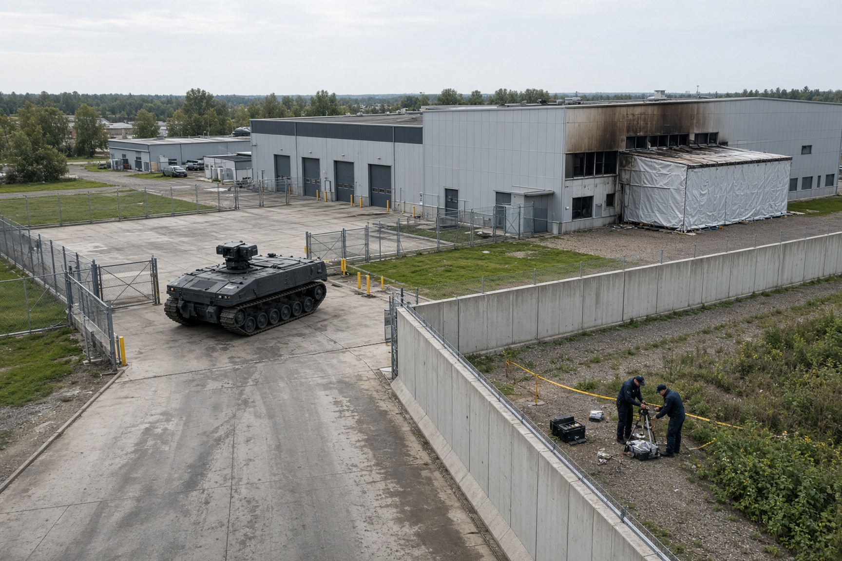 Estland onderzoekt brand bij defensiebedrijf Milrem Robotics als mogelijke Russische sabotage