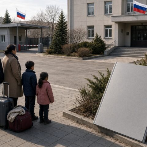 Een Russisch verblijfsdocument krijgt een militaire voorwaarde