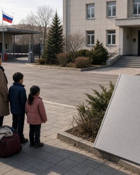 Een Russisch verblijfsdocument krijgt een militaire voorwaarde